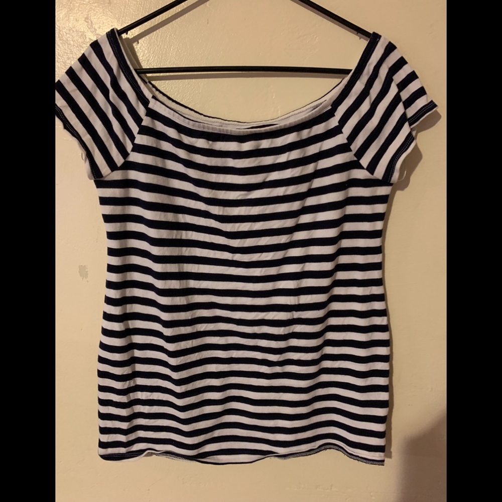 Striped top motherhood maternity